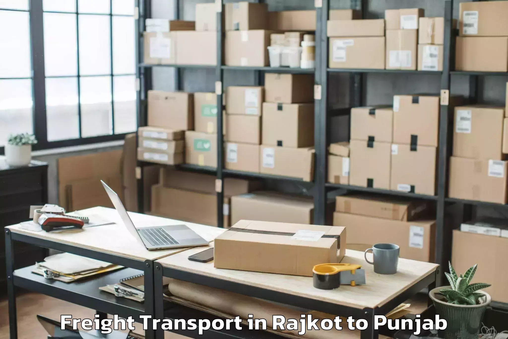 Hassle-Free Rajkot to Garhshankar Freight Transport